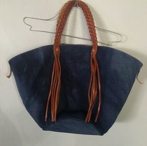 Jack Gomme Lucky Purse Tie Dye Jeans Fabric